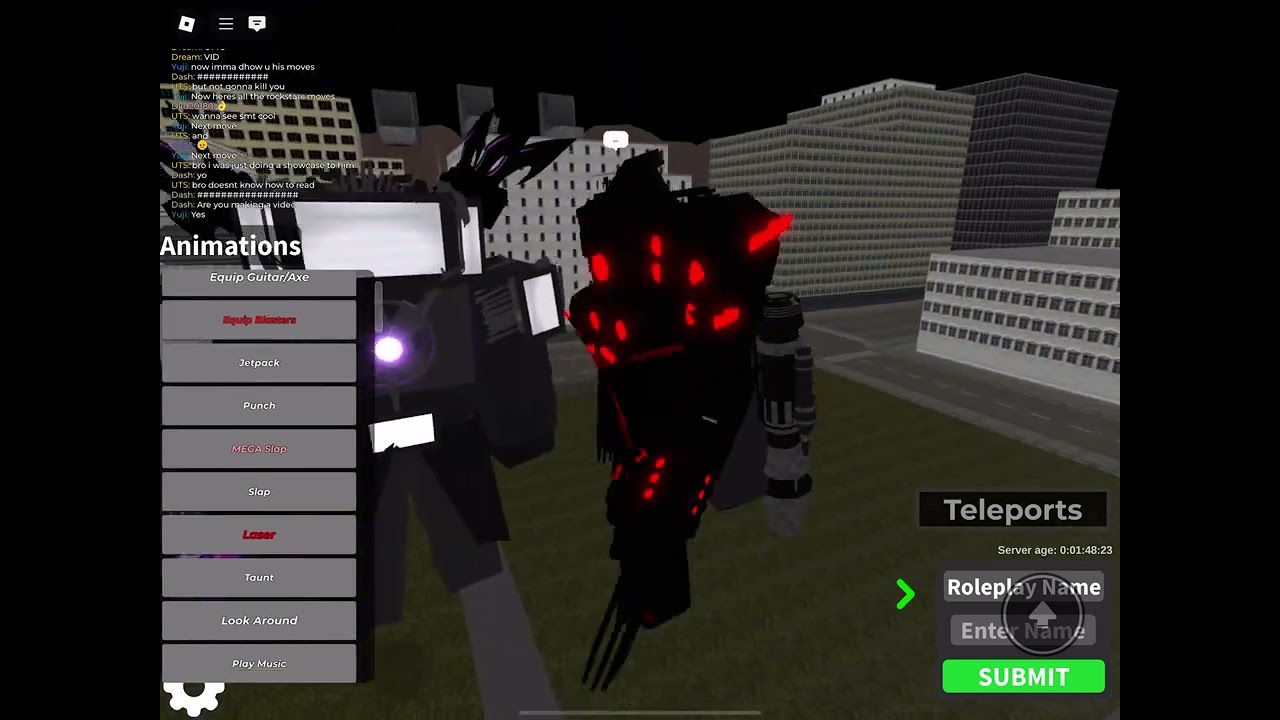 Rockstar titan speakerman showcase in ultra toilet roleplay 2