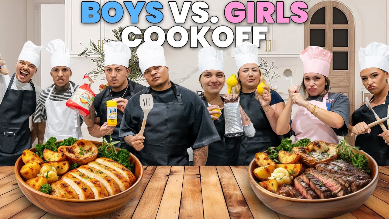 THE ULTIMATE COUPLE'S COOKOFF CHALLENGE! | BOYS VS. GIRLS