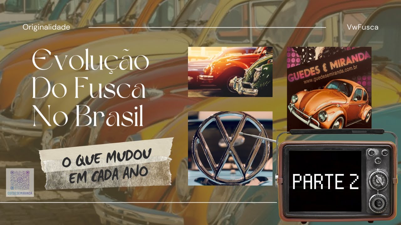 LINHA DO TEMPO DO VW FUSCA - 1961 à 1970