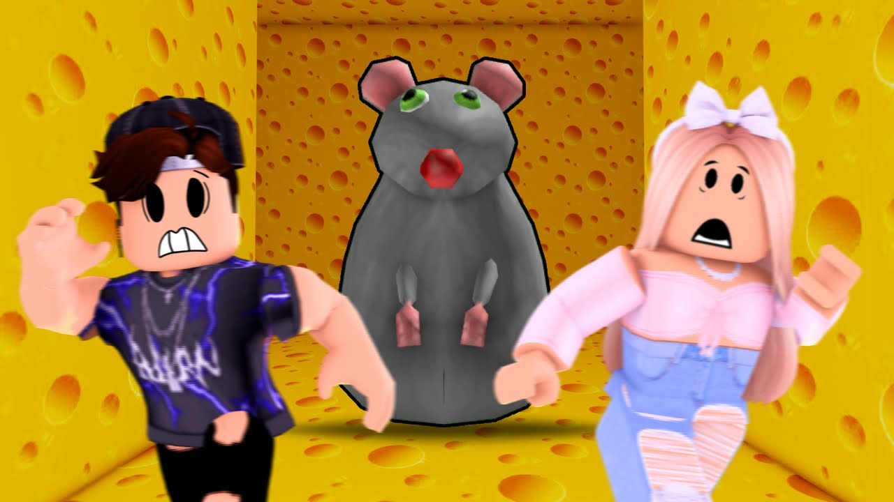 TEMOS QUE FUGIR DO RATO GIGANTE! - Roblox (Cheese escape)