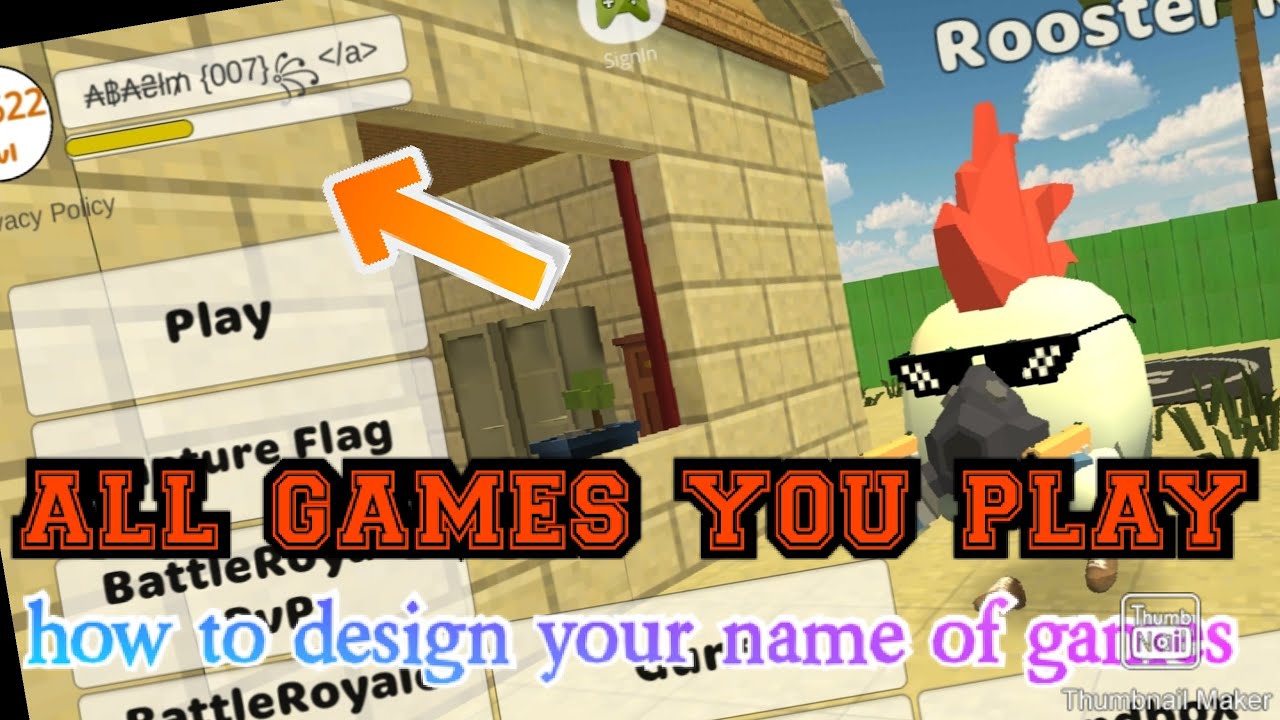 How to design your name of games