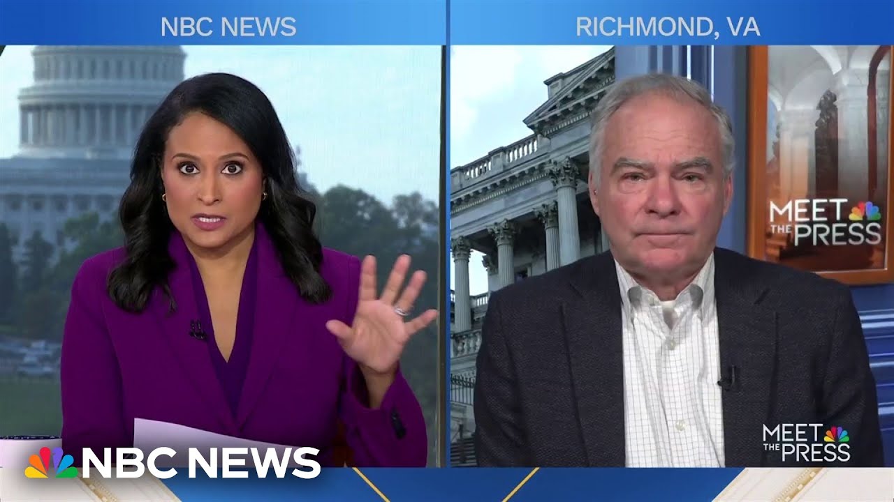 Tim Kaine says Jay Jones’ texts ‘cannot be defended’ but ‘he shouldn’t’ drop out of AG race