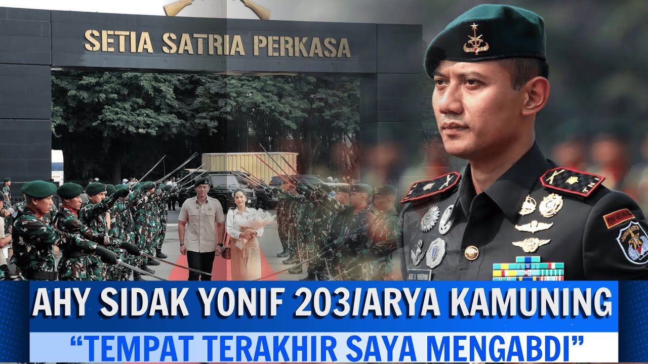 GAGAHNYA MAYOR INF (PURN) AHY KUNJUNGI MARKAS YONIF 203/AK TEMPAT TERAKHIR MENGABDI DI TNI