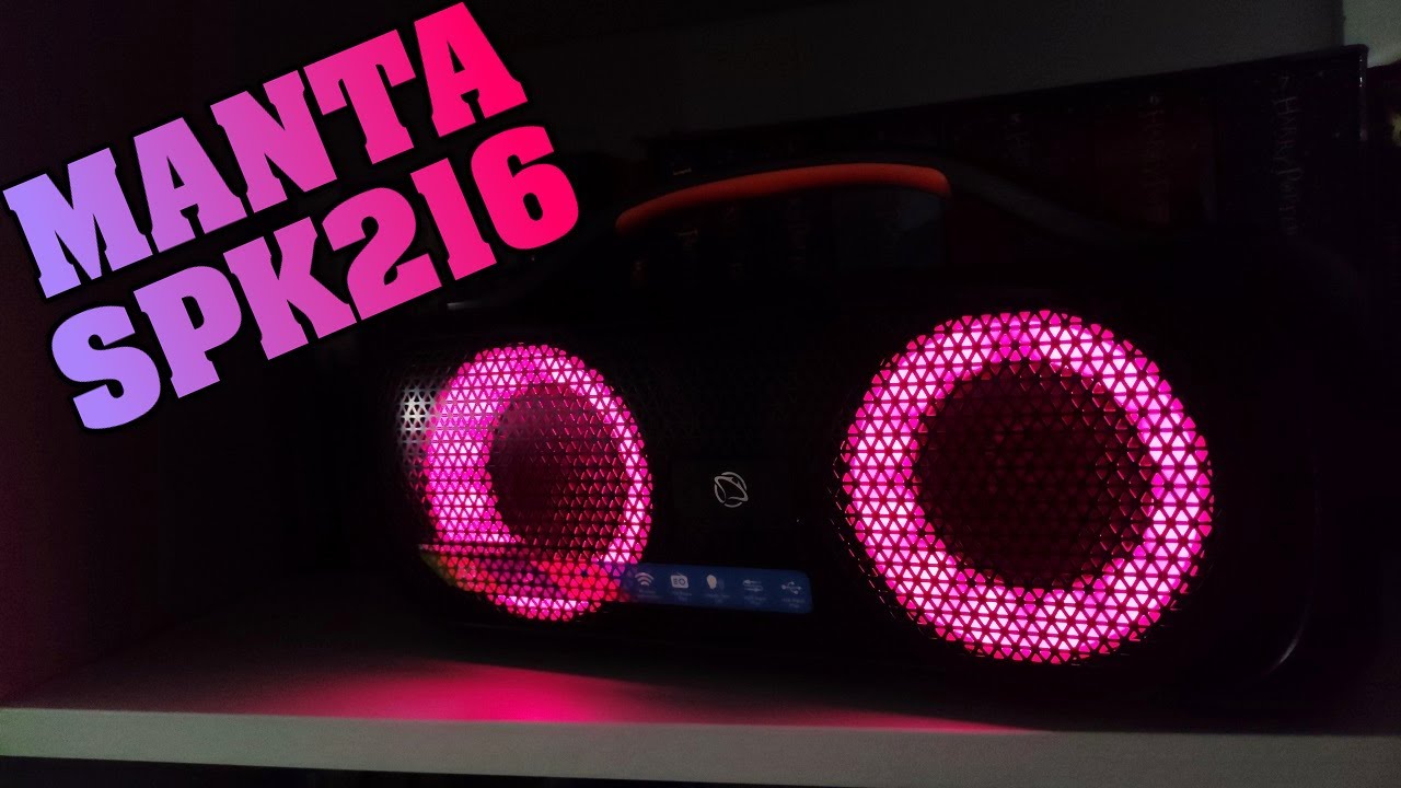 Manta SPK216 - ciekawy głośnik z responsywnym podświetleniem! | test, recenzja, review