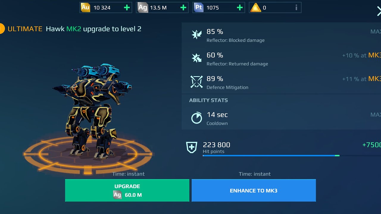 Ultimate Hawk Shieldbreaker | Live server War Robots Gameplay 