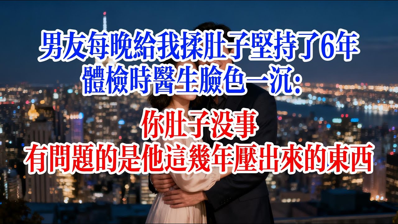 男友每晚給我揉肚子堅持了6年，體檢時醫生臉色一沉：你肚子沒事，有問題的是他這幾年壓出來的東西#故事頻道 #爱情故事 #情感故事 #婚姻 #出軌 #小说