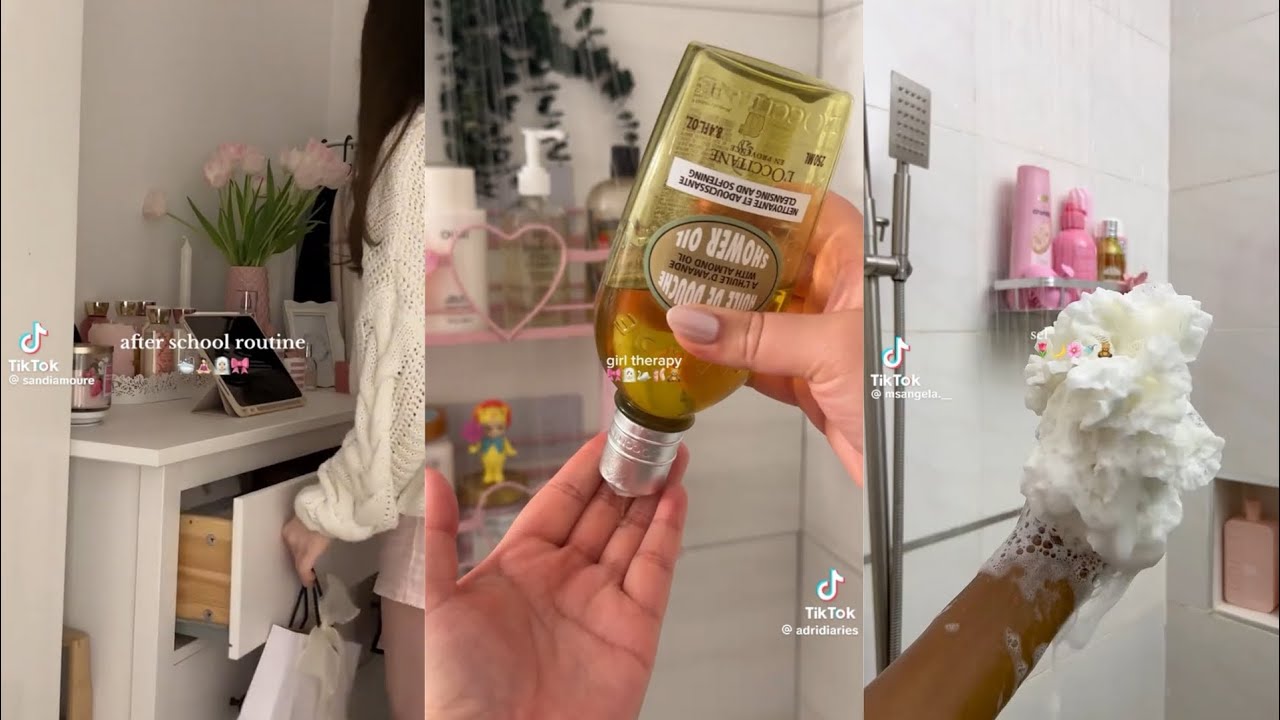 Unwind with me🎀🛁🌸 TikToks