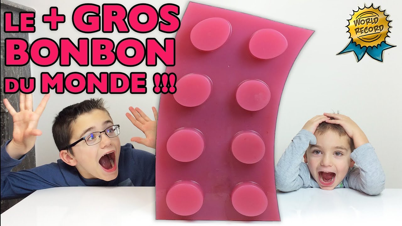 LE PLUS GROS BONBON LEGO DU MONDE !!!  WORLD'S LARGEST GUMMY LEGO !!! Recette bonbon GEANT XXL