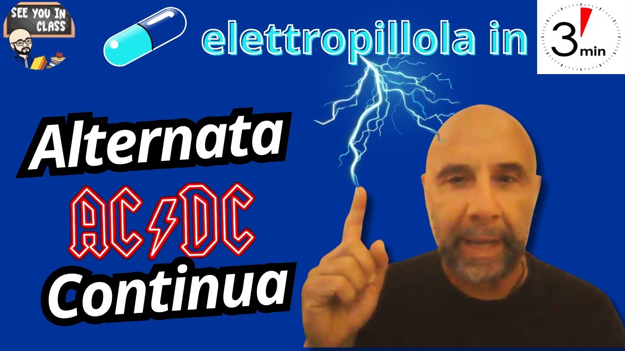 La differenza tra corrente continua ed alternata in soli 3 minuti. AC/DC. Edison vs Tesla