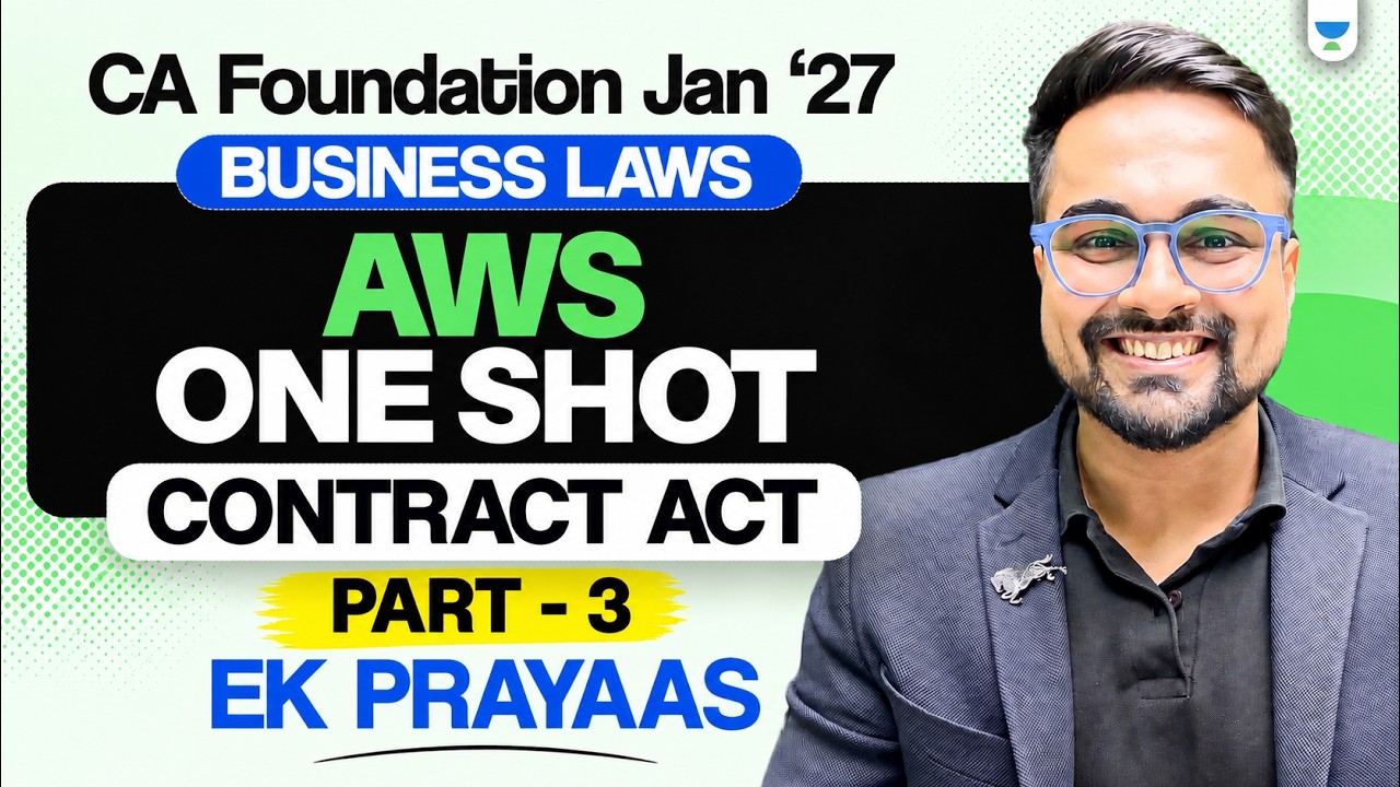 Business Laws: Answer Writing Session - Contract Part 3 | CA Foundation Jan26 Ek Prayas Batch | CSG