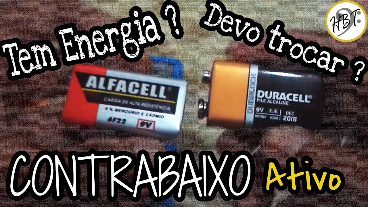 Quando trocar a bateria do contrabaixo ativo?