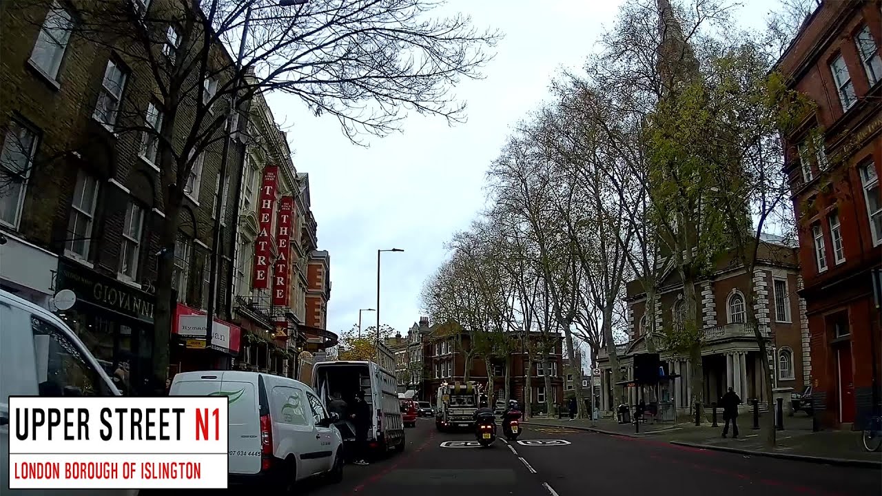 A Drive Through London Upper Street (Islington High Street)