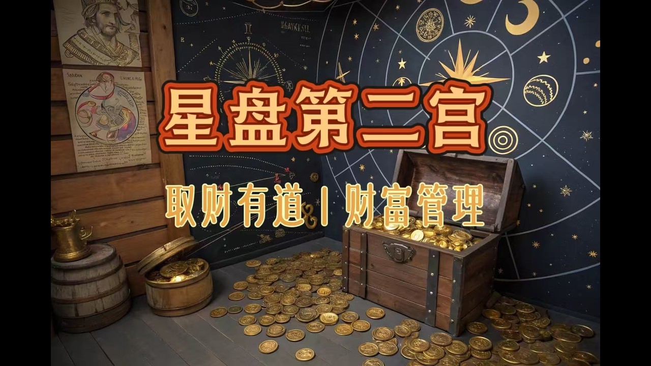 【星盘第二宫上】取材有道｜财富管理Astrology占星星座学习