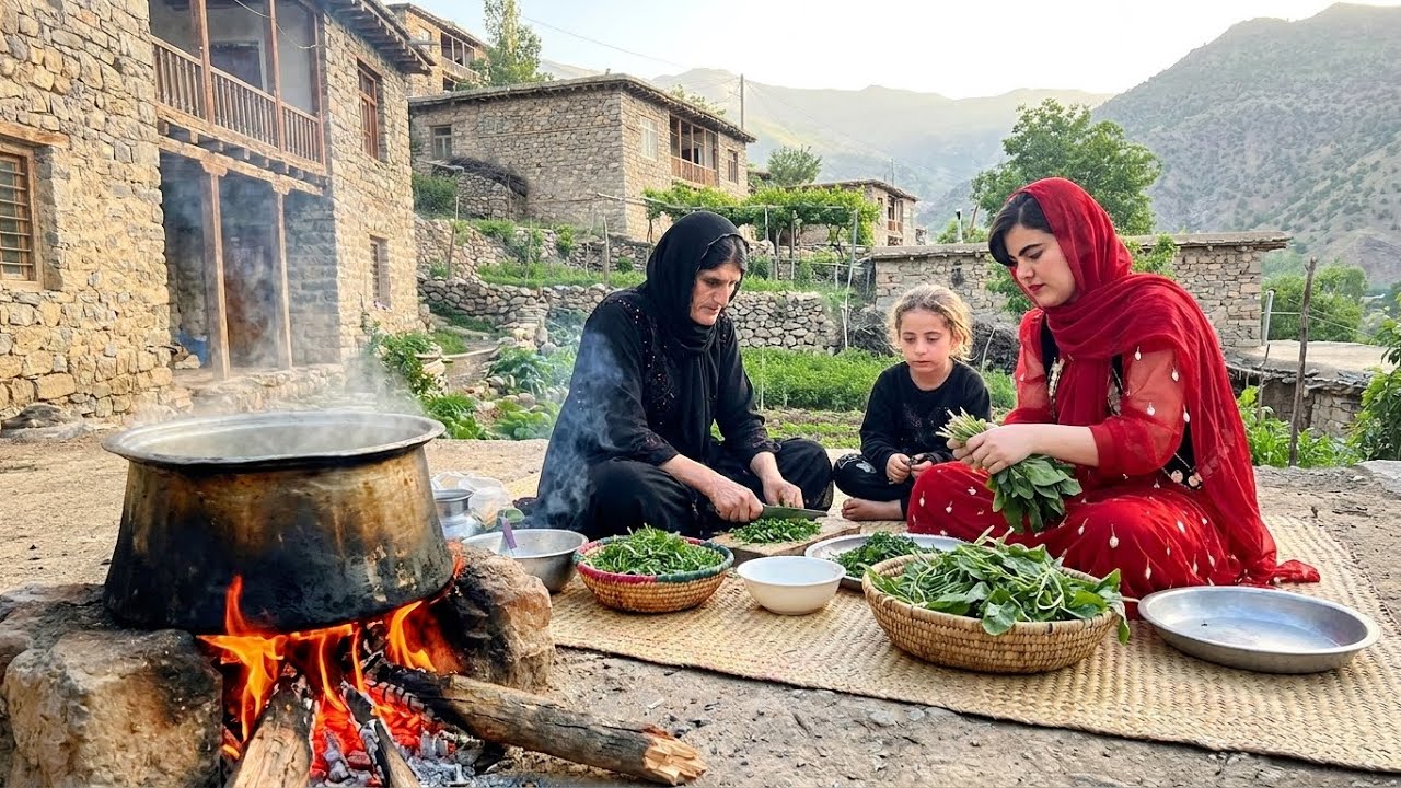 The Secret of Mountain Herbs: A Day of Traditional Village Cooking