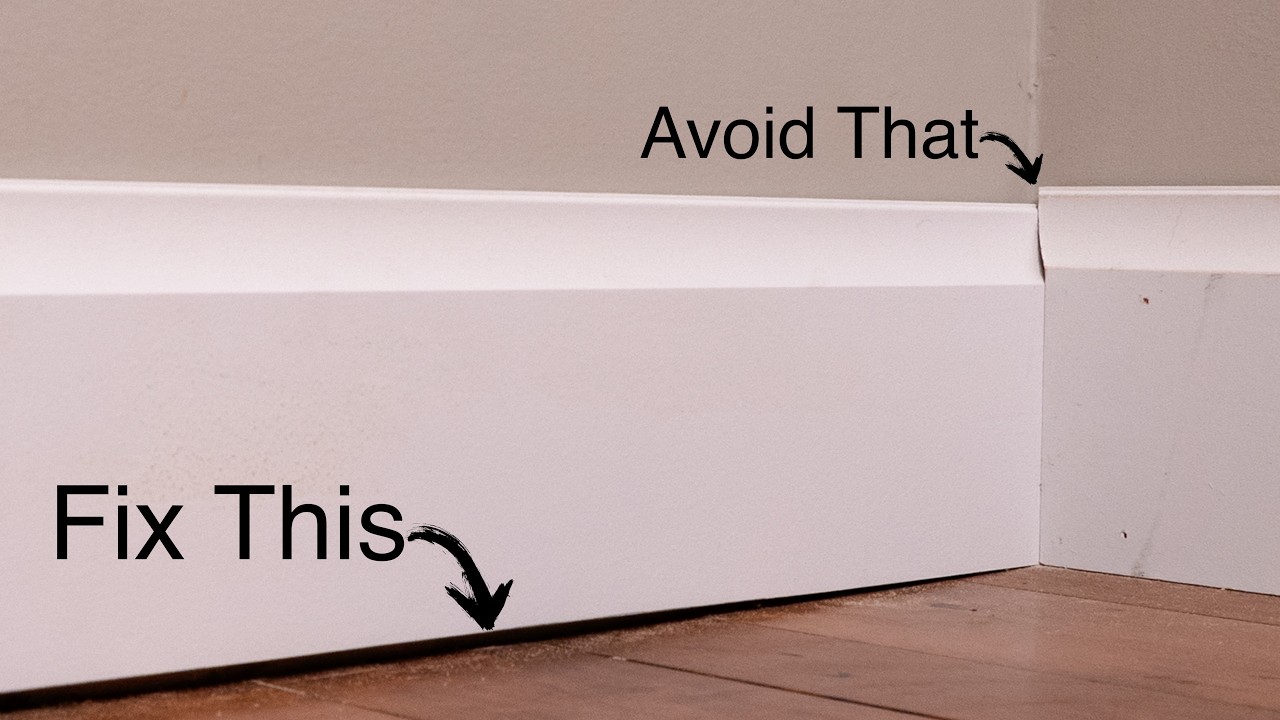 Fixing Baseboard Gaps Without Cutting Down all the Pieces!