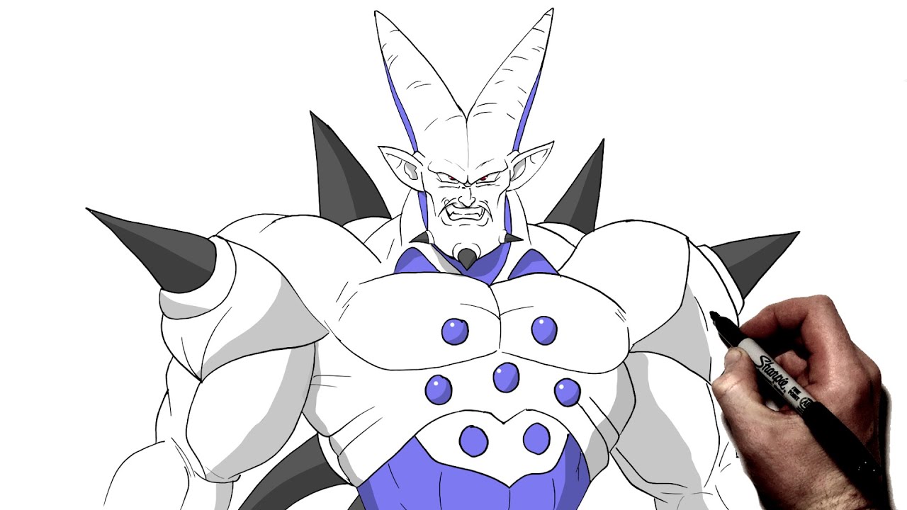 How To Draw Omega Shenron | Step By Step | Dragon Ball