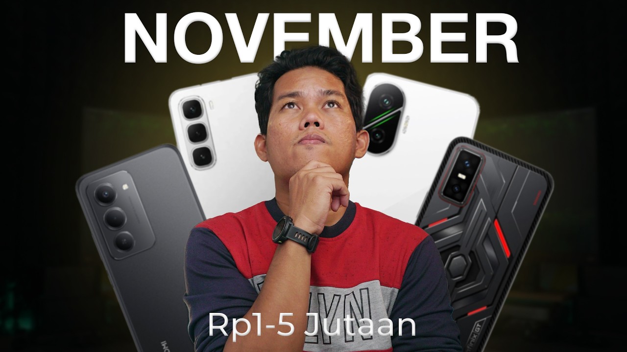 Rekomendasi hape TERBAIK November Rp1-5 jutaan