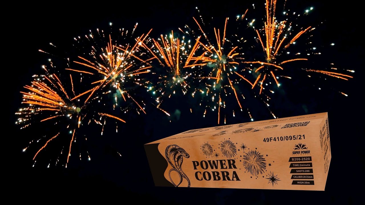 GOTOWY POKAZ Wyrzutnia Złożona Power Cobra B200-2520 Super Power Fajerwerki 