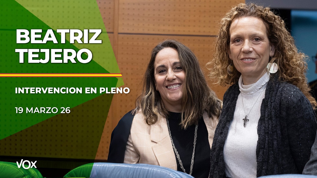 12.03 I Intervención BEATRIZ TEJERO en la Asamblea de Madrid