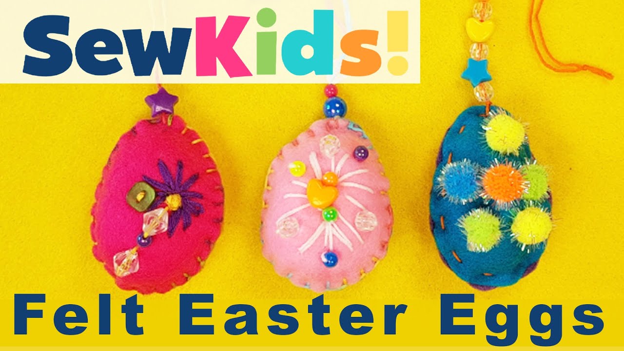 How to make Felt Easter Egg Ornaments