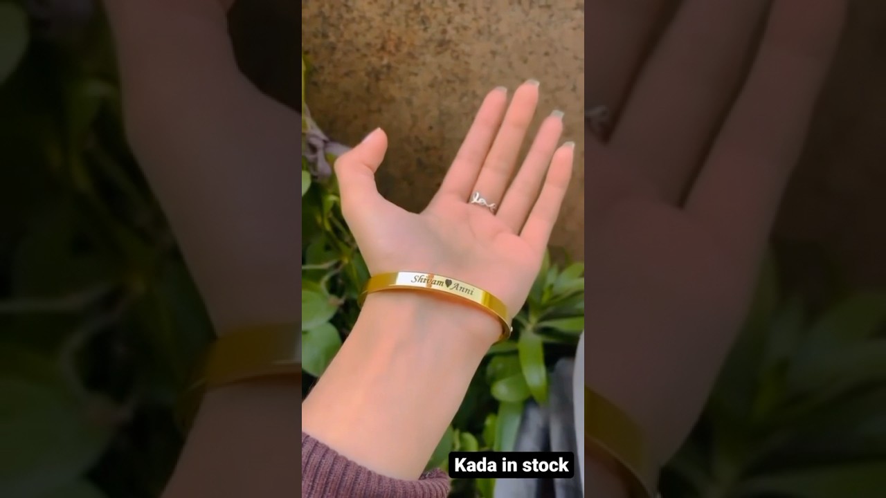 Customized Name Engraved Kada| Personalized Bracelet Gift for Him/Her| Custom Kada Unboxing & Review