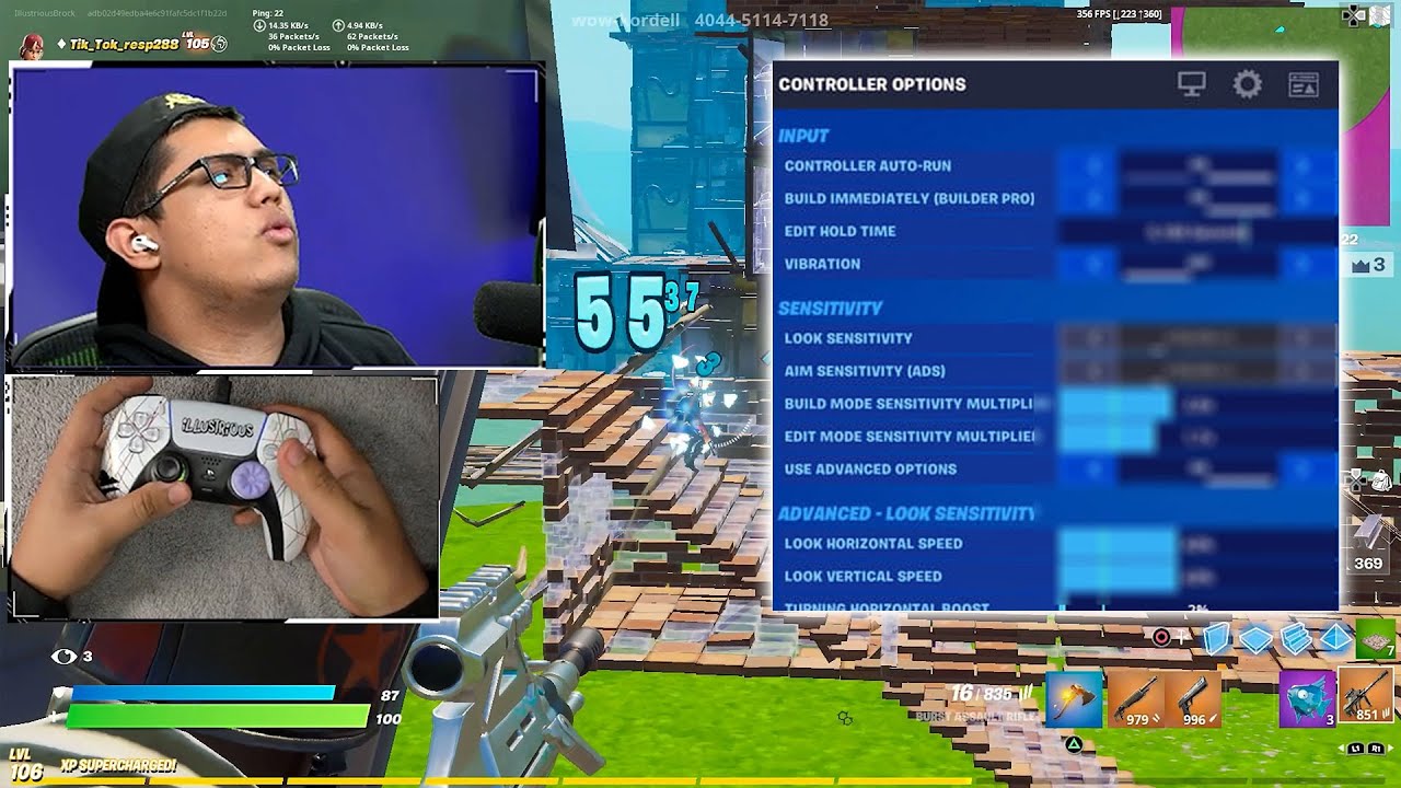 I found the NEW BEST SETTINGS 🎮 (PS5 Controller Aimbot) | BrockPlaysFortnite