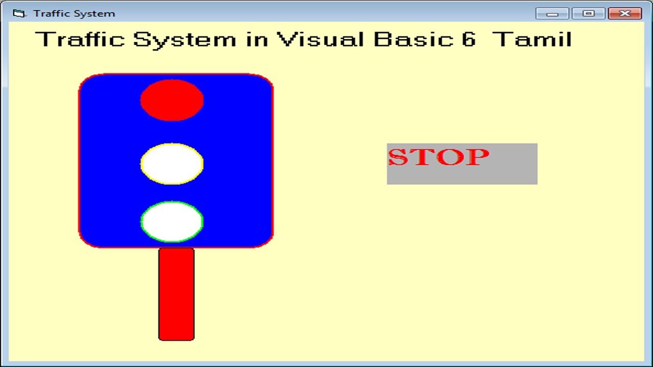 #5 | Traffic System in Visual Basic 6 # Vb6 tutorials in tamil