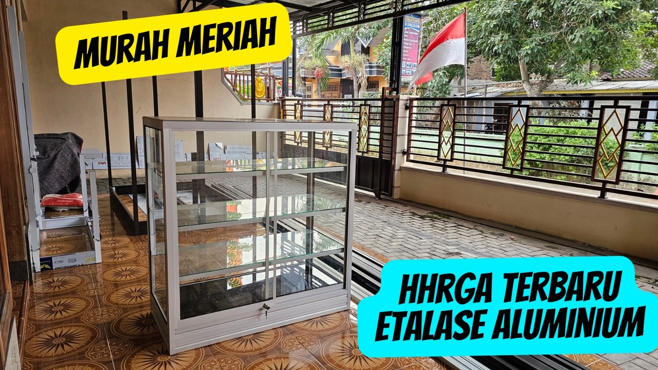 HARGA TERBARU ETALASE KACA UKURAN STANDART