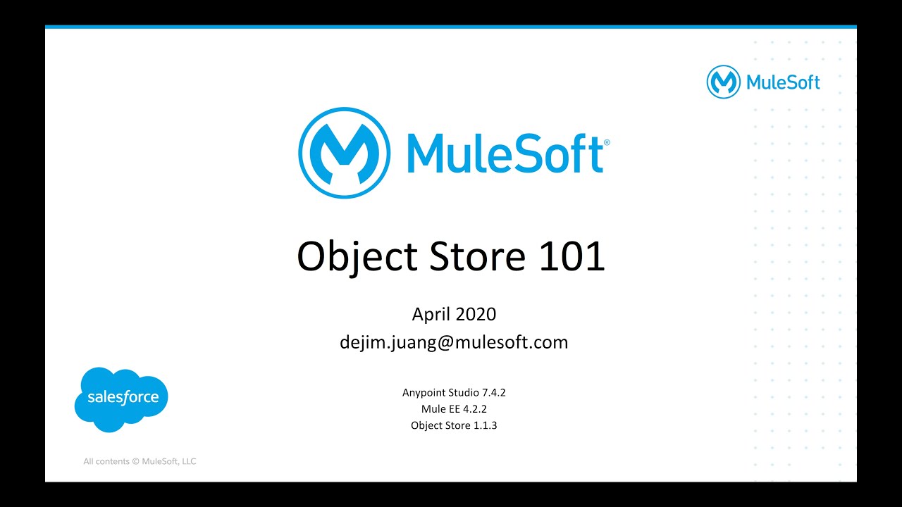 MuleSoft Anypoint Platform - ObjectStore 101