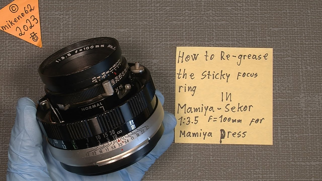 Loose shutter blades In Mamiya-Sekor 1:3.5 f=100mm for the Mamiya Press ( PART 1 disassemble )