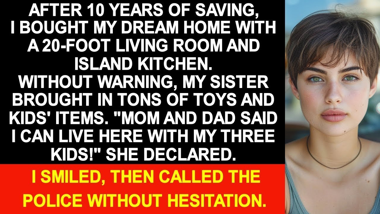 Without warning, my sister brought tons of toys and kids' items into my dream home's living room...