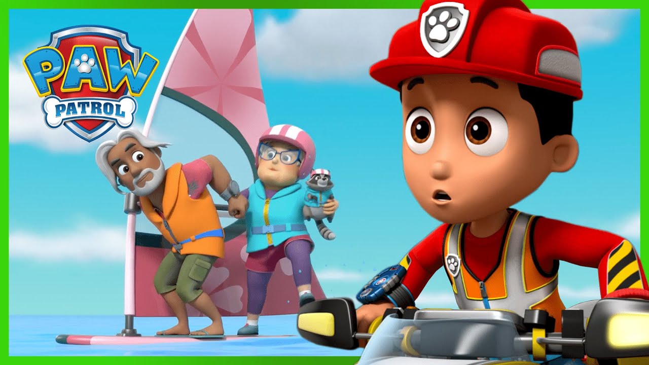 Sea Patrol Pups save Chickaletta, Miss Marjorie, and more! PAW Patrol Cartoons for Kids Compilation