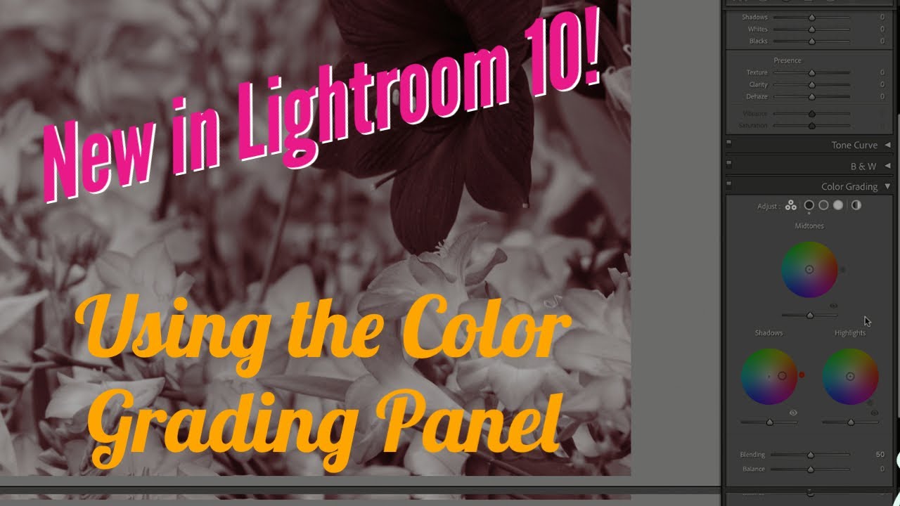 New in Lightroom 10!  How to Use the Color Grading Panel [CC]