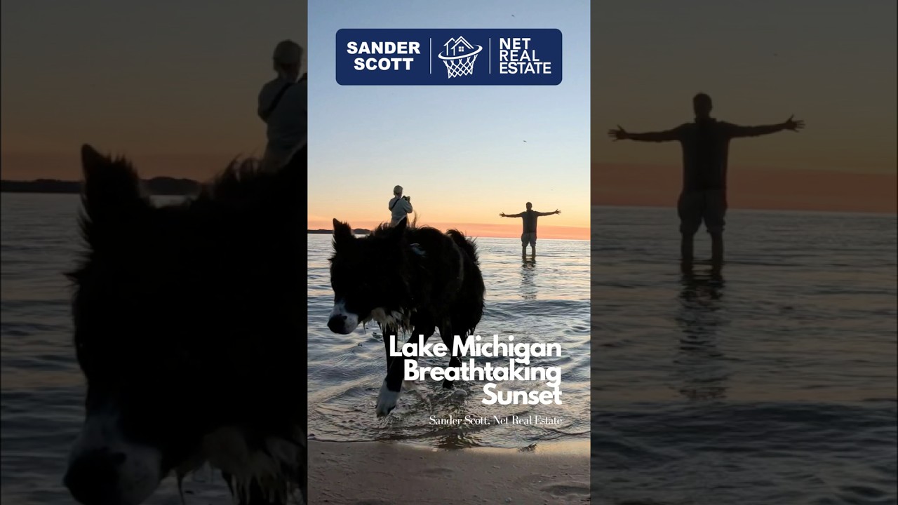 Lake Michigan Beach: Perfect Sand & Breathtaking Sunset on Cathead Bay Northport! 
