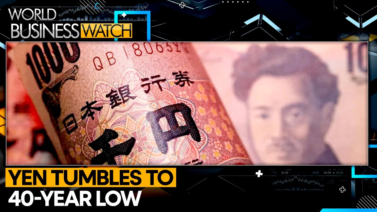 Japanese Yen Hits 40-Year Low As US Dollar Surges | WION World Business Watch