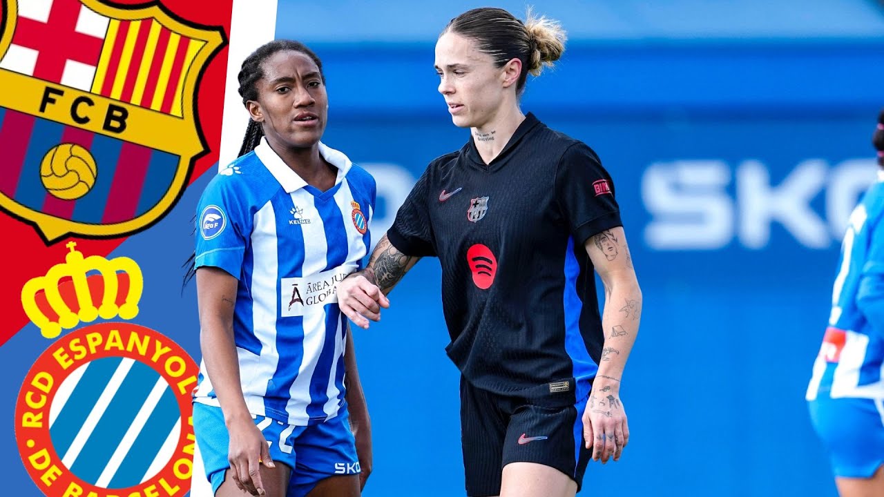 BAR&Ccedil;A | Pol&eacute;micas im&aacute;genes de Mapi Le&oacute;n y Daniela Caracas en el RCD Espanyol vs FC Barcelona Femen&iacute;