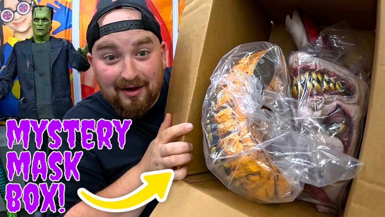 They sent me a Halloween mystery box!? | SCARY masks inside!