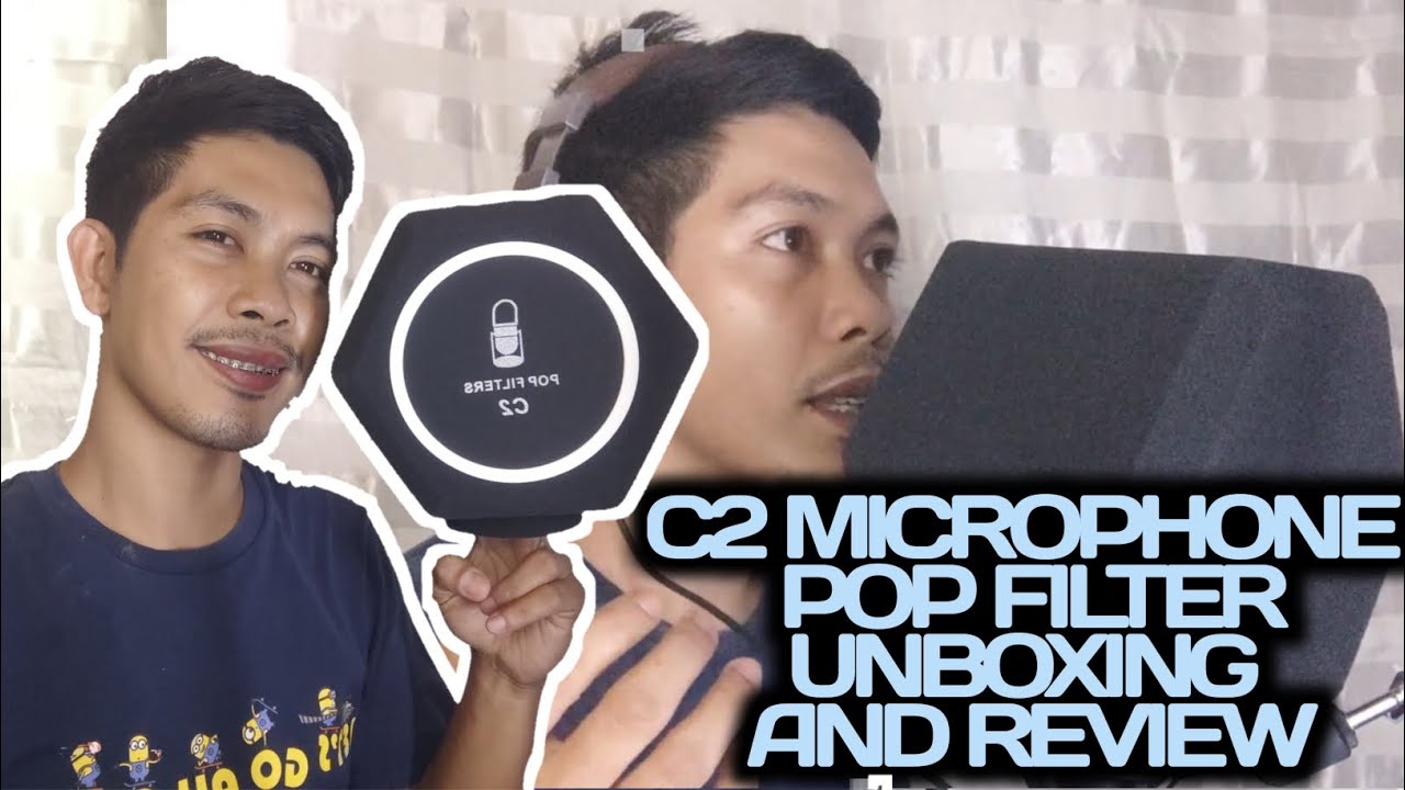 C2 NOISE REDUCTION MICROPHONE POP FILTER | Unboxing and Review