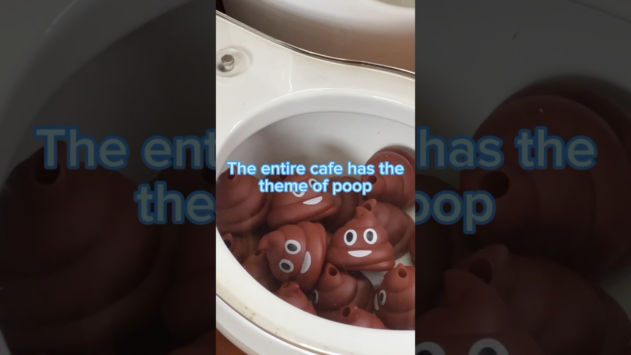 You must see the poop cafe in South Korea