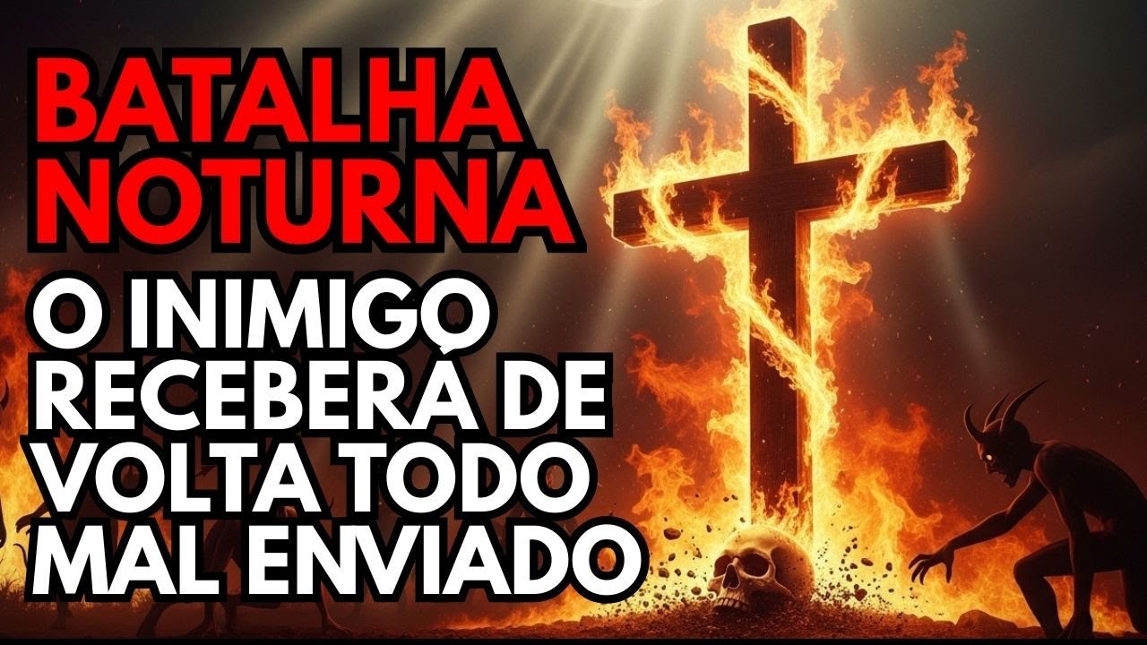 ⚔️ Oração de batalha noturna: todo feitiço e maldição RETORNA para sua origem