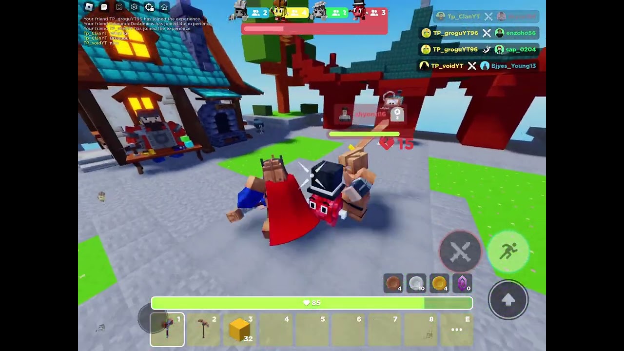 Becoming Superman in Eggwars with my friends
