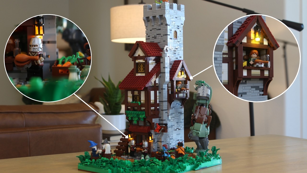 I Built a LEGO Castle Tower Café MOC | Medieval Fantasy Build