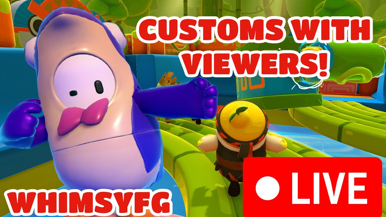 FALL GUYS CUSTOMS WITH VIEWERS 900 SUBS TODAY?????