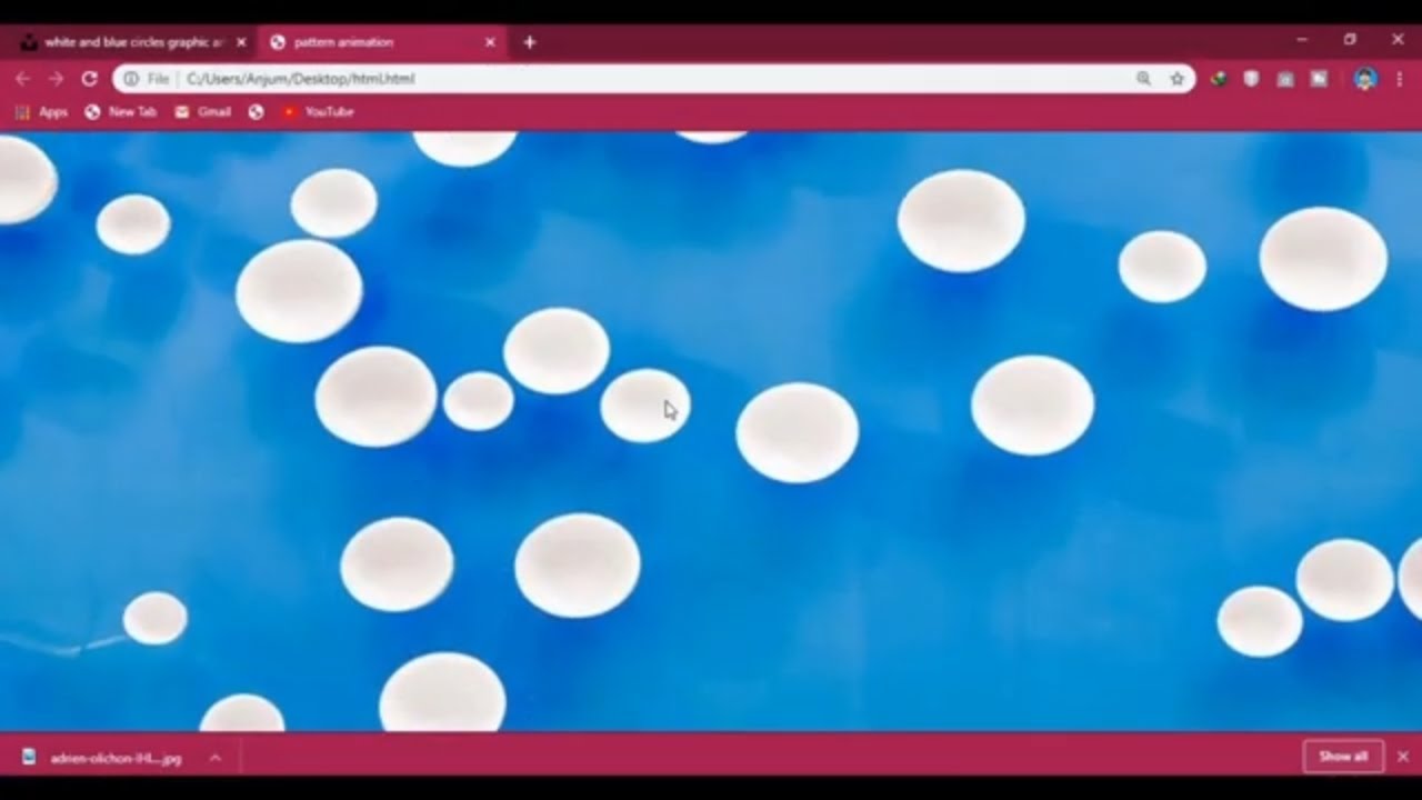 Pattern Animation in html and css