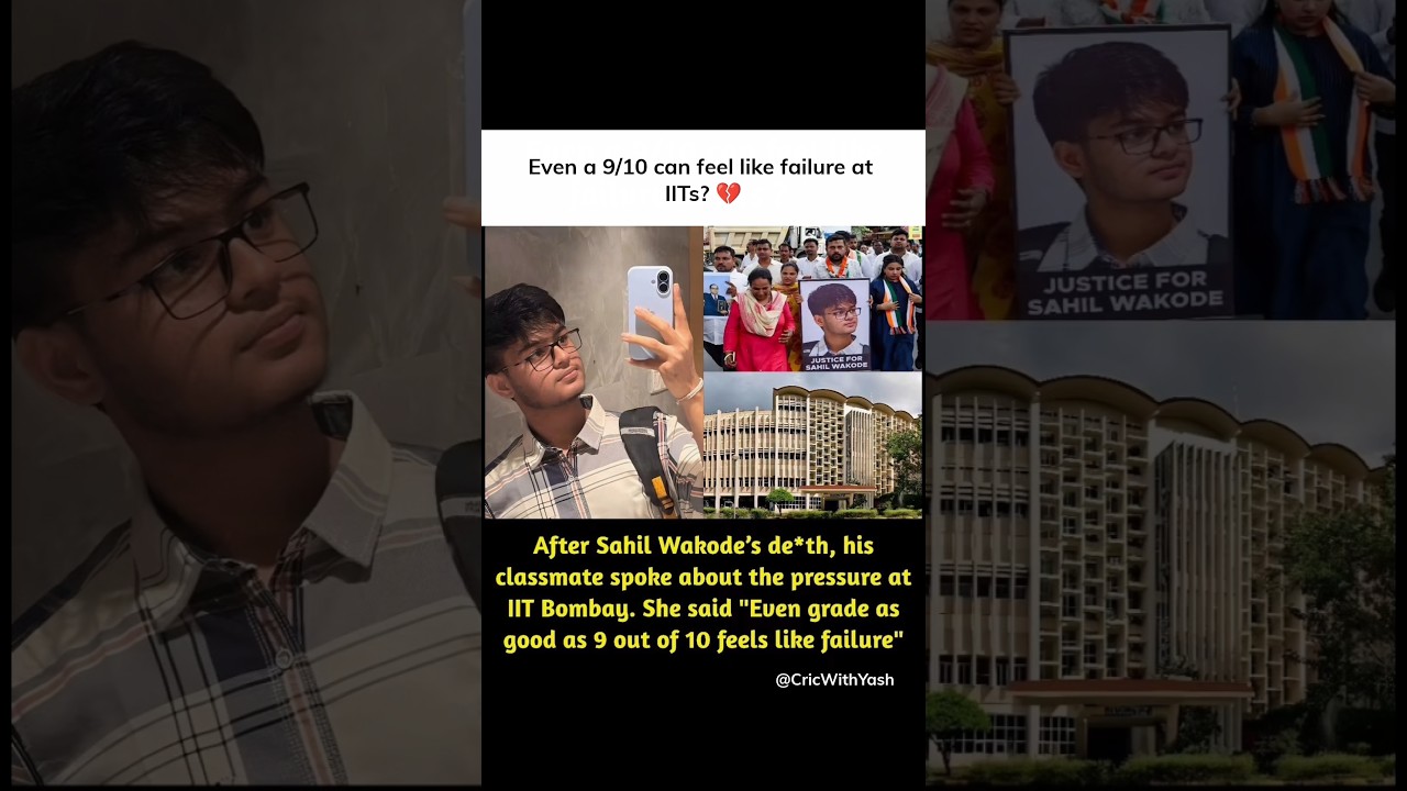 Even a 9/10 can feel like failure at IITs? 💔