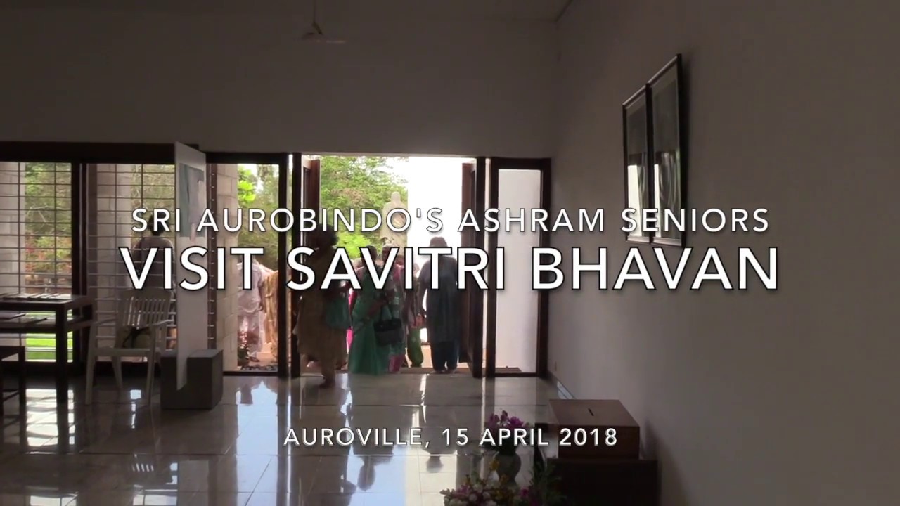 Ashram seniors visit Savitri Bhavan 15 4 2018