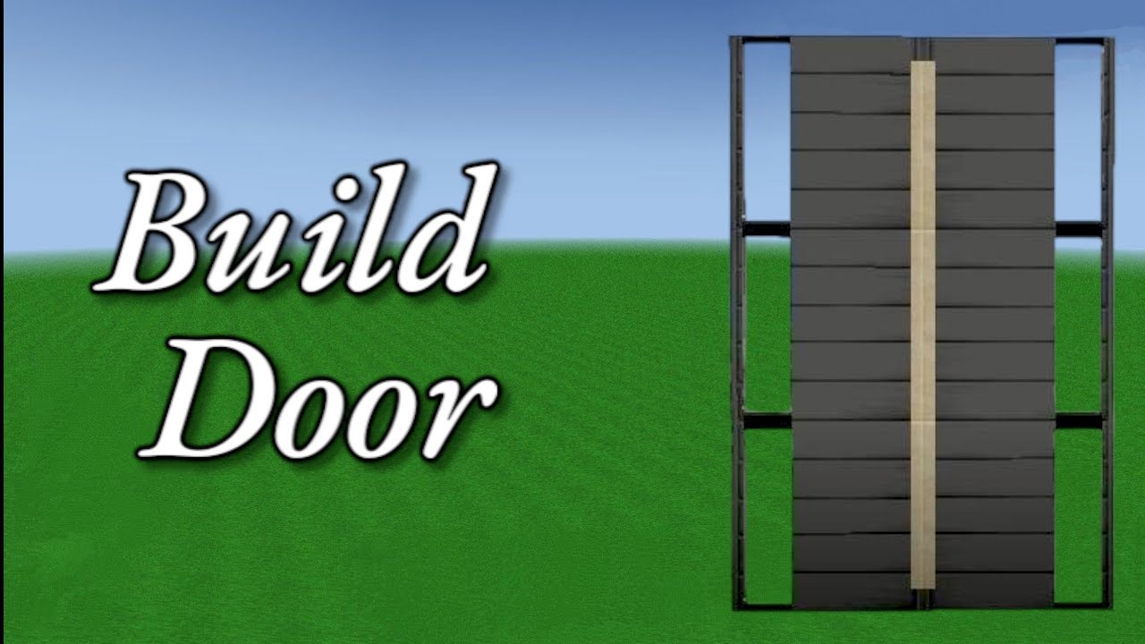 How to make door in mini block craft