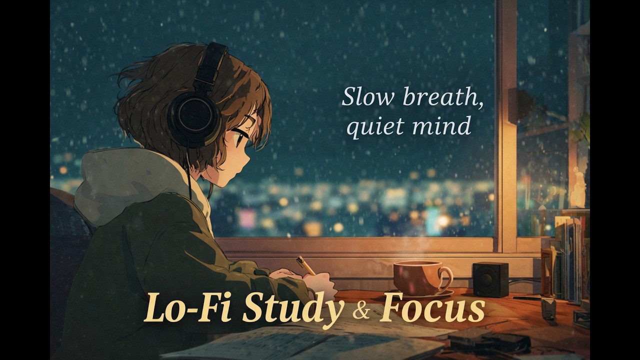🎶🌙Slow breath, quiet mind📚