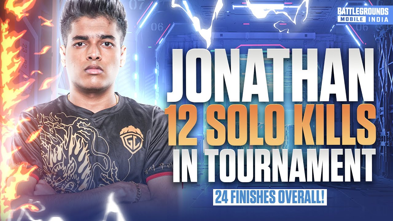 HOW JONATHAN DOMINATES IN TOURNAMENTS | SOLO 12KILLS | BGMI