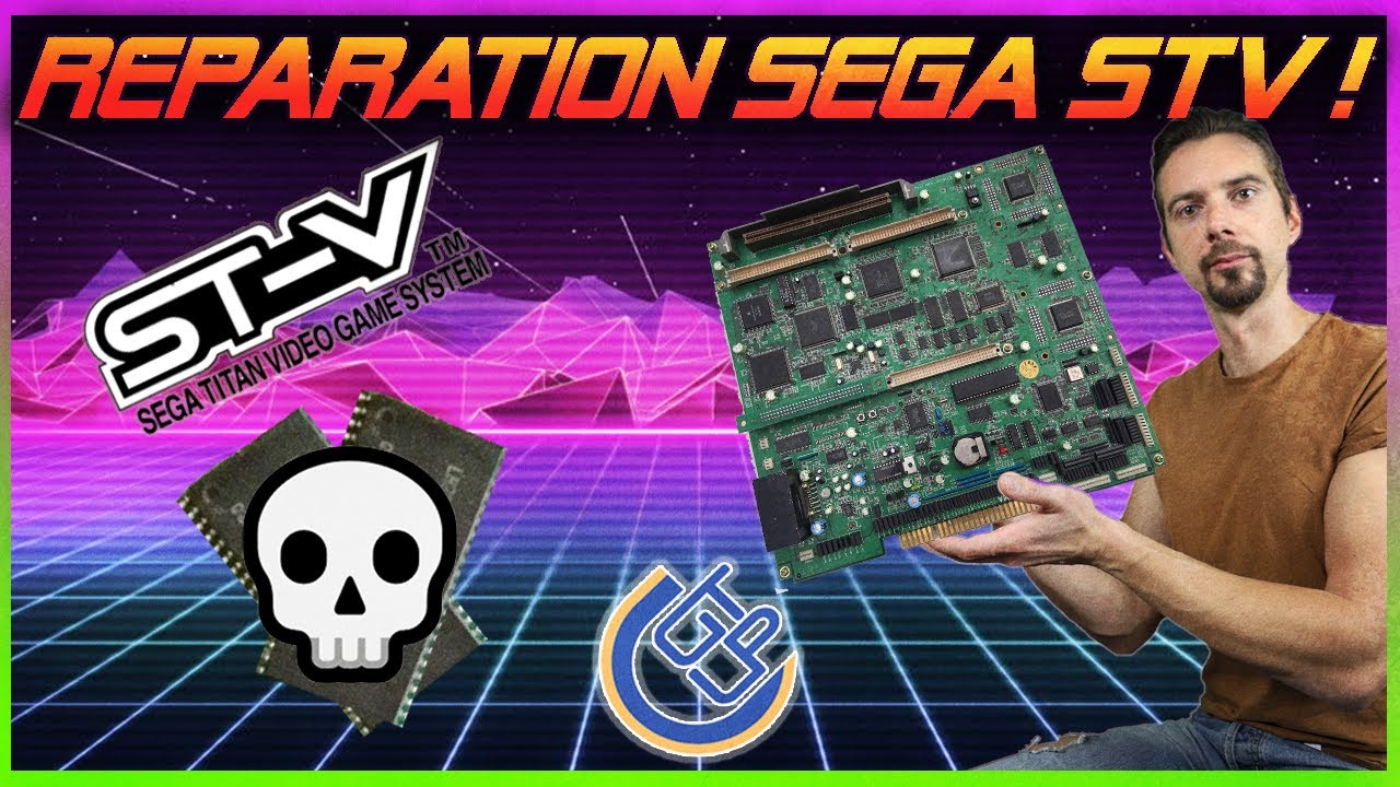 [GTU] RÉPARATION SEGA STV !!! Remplacement mémoire  🕹️